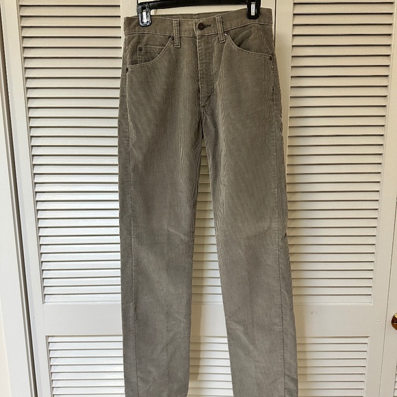 Levi's Vintage Cords Runs Smaller than W29 Fine Wale Grey Cotton - Picture 1 of 11
